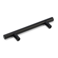 Ручка рейлинг ТУНДРА, облегчённая, d=12 мм, м/о 96/150 мм, внеш ножка, цвет черный Ручка рейлинг ТУНДРА, облегчённая, d=12 мм, м/о 96/150 мм, внеш ножка, цвет черный