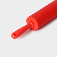 Скалка Доляна &laquo;Севилья&raquo;, 52&times;6,5 см, рабочая часть 27,5 см, цвет красный