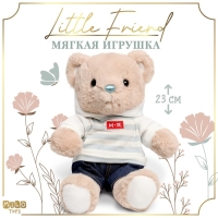 Мягкая игрушка Little Friend, мишка в джинсах и кофте, 23 см Мягкая игрушка Little Friend, мишка в джинсах и кофте, 23 см