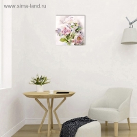 Картина на подрамнике "Акварель. Пионы" 30*30 см