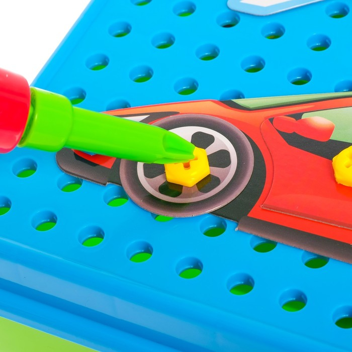 Конструктор винтовой &laquo;Конструктики: Транспорт&raquo;, 105 деталей