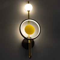 Бра "Лорри" LED 50Вт 3000-6000К черно-золотой 20х11х57 см Бра "Лорри" LED 50Вт 3000-6000К черно-золотой 20х11х57 см