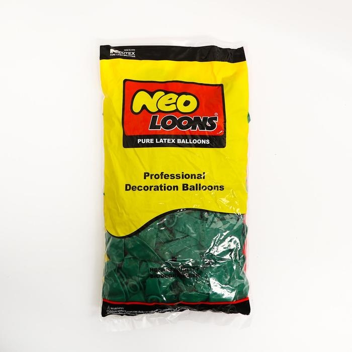 Шар латексный 10", стандарт, набор 100 шт., цвет темно-зеленый