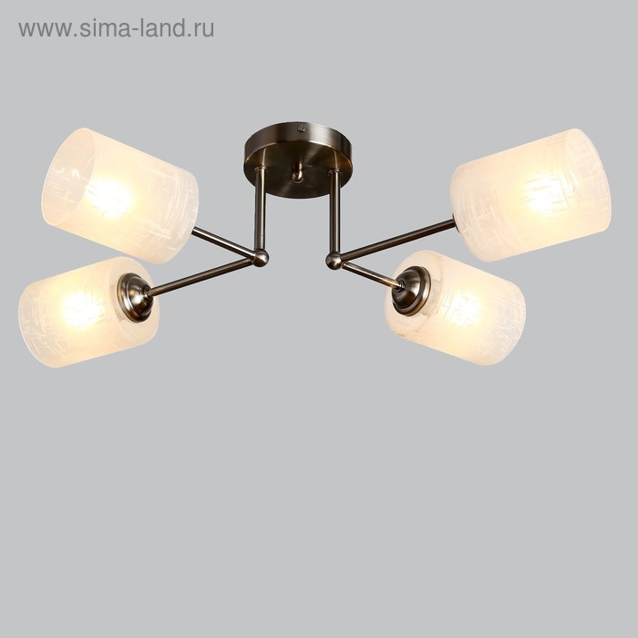 Люстра Светогор 7461 4хE27 60W сатин/белый Люстра Светогор 7461 4хE27 60W сатин/белый