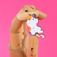 Значки деревянные, неразлучники &laquo;Любимой подружке&raquo;, 2 шт., 8 х 12 см.