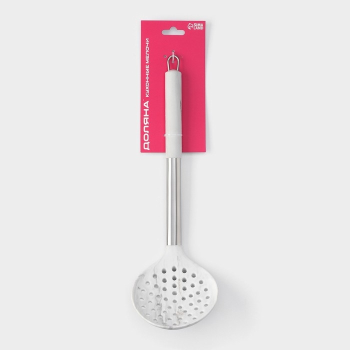 Шумовка Доляна &laquo;Шанти&raquo;, 33,5 см, цвет серый