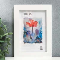 Фоторамка МДФ 10х15 см (100) белый Фоторамка МДФ 10х15 см (100) белый