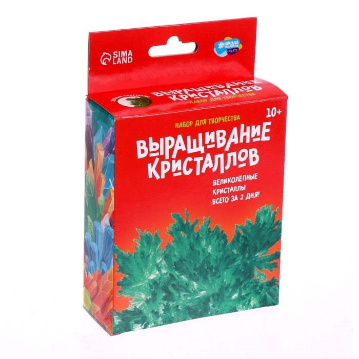 Выращивание кристаллов «Опыты. Лучистый кристалл», цвет зелёный Выращивание кристаллов «Опыты. Лучистый кристалл», цвет зелёный