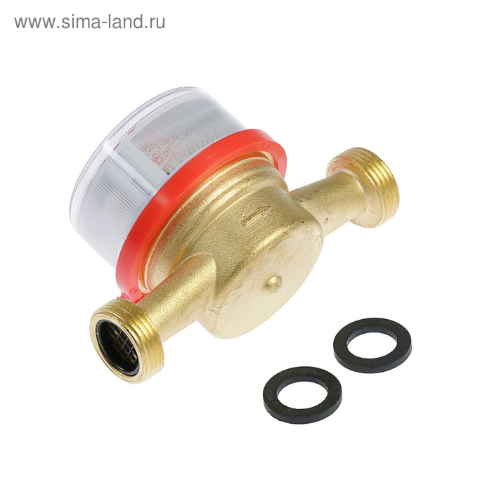 Счетчик воды Gerrida СВК-15Г, универсальный, 1/2", без комплекта присоединения