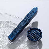 Сургуч для печати стержень "Благородный синий" перламутр 1,1х1,1х9 см Сургуч для печати стержень "Благородный синий" перламутр 1,1х1,1х9 см