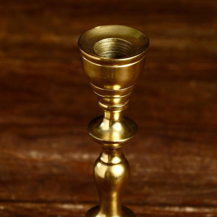 Подсвечник Подсвечник "Аддлер" алюминий 9х9х19 см