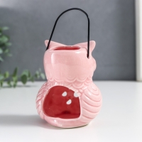 Подсвечник керамика на 1 свечу "Очковая сова" с ручкой 9,5х6,5х7 см МИКС Подсвечник керамика на 1 свечу "Очковая сова" с ручкой 9,5х6,5х7 см МИКС