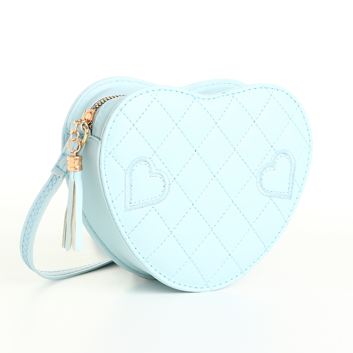 Сумка детская для девочки на молнии «Выбражулька», цвет голубой Сумка детская для девочки на молнии «Выбражулька», цвет голубой