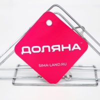 Салфетница Доляна &laquo;Бабочки&raquo;, 6&times;14&times;8 см, цвет хром