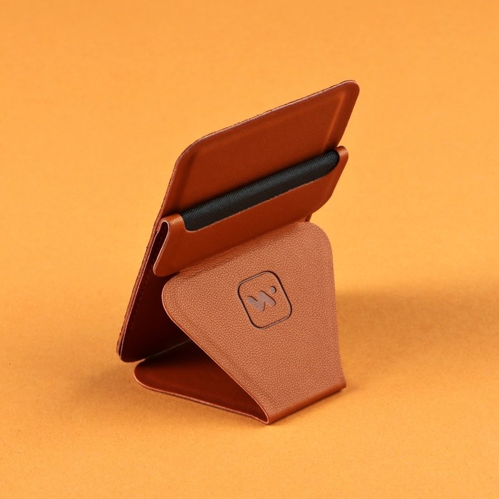Магнитный кошелёк-подставка Windigo, поддержка Magsafe, для iPhone 12/13/14/15, кленовый коричневый Магнитный кошелёк-подставка Windigo, поддержка Magsafe, для iPhone 12/13/14/15, кленовый коричневый