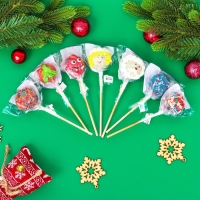 Новый год. Кейк-попсы "Новогоднее ассорти", МИКС, 30 г Новый год. Кейк-попсы "Новогоднее ассорти", МИКС, 30 г