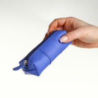 Ключница карманная на молнии, TEXTURA, длина 12,5 см, кольцо, цвет лиловый Ключница карманная на молнии, TEXTURA, длина 12,5 см, кольцо, цвет лиловый