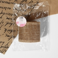 Лента из джута, 50 мм, 4,5 ± 0,5 м, цвет бежевый Лента из джута, 50 мм, 4,5 ± 0,5 м, цвет бежевый