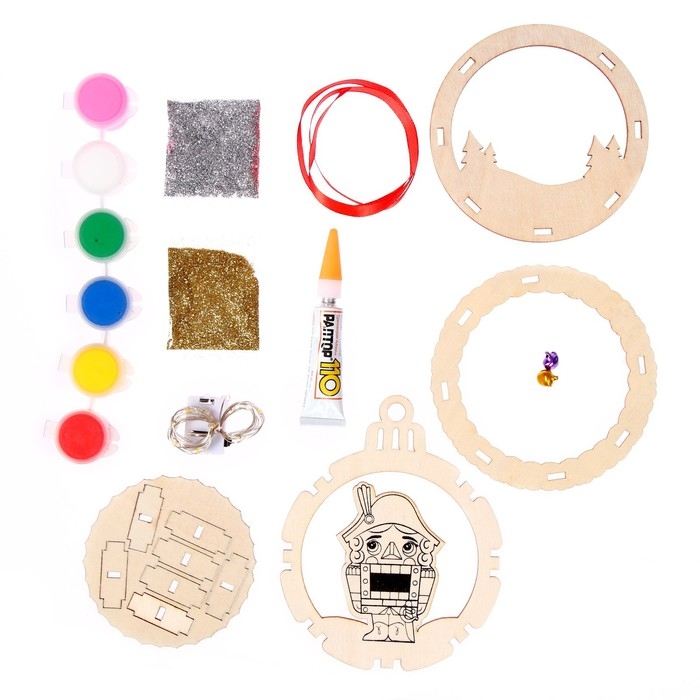 Набор для творчества &laquo;Ёлочная игрушка из дерева. Щелкунчик&raquo;