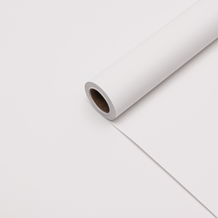 Пленка для цветов тонированная, матовая, белая, 0,5 х 10 м, 65 мкм