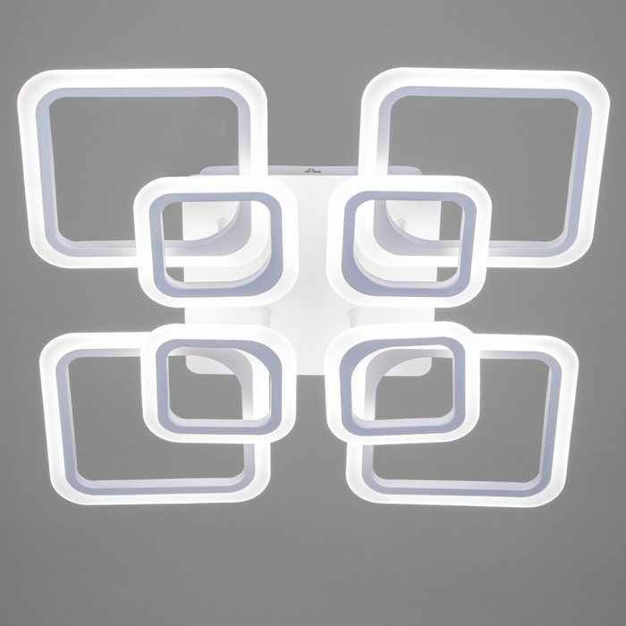 Люстра с ПДУ 59117/8WT LED 240Вт 3000-6000К диммер белый 55х55х10 см BayerLux