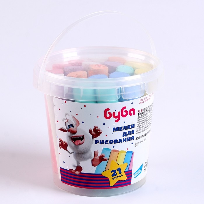 Набор мелков для рисования &laquo;Буба&raquo;, 21 шт.