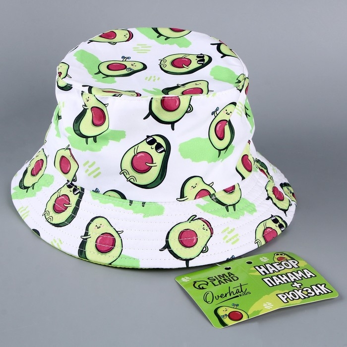 Детский набор Детский набор "Авокадо" (панама+ мешок для обуви), р-р. 52-54 см