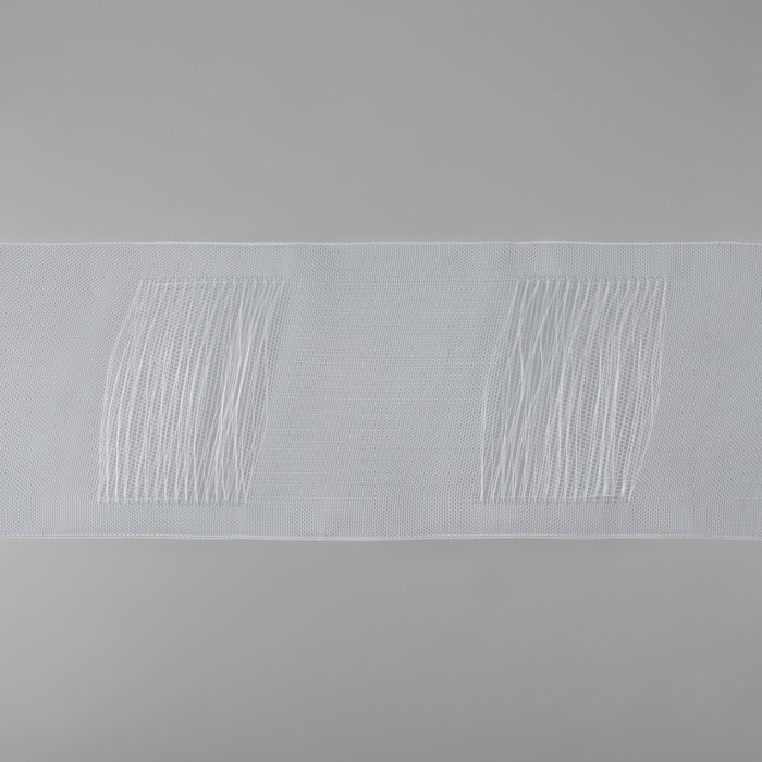 Шторная лента трубная, органза, 10 см, 50 &plusmn; 1 м, цвет прозрачный