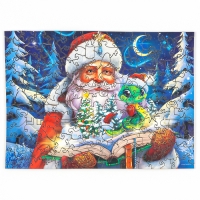 Пазлы фигурные деревянные «Новогодняя сказка» со святящимися деталями, 146 элементов Пазлы фигурные деревянные «Новогодняя сказка» со святящимися деталями, 146 элементов