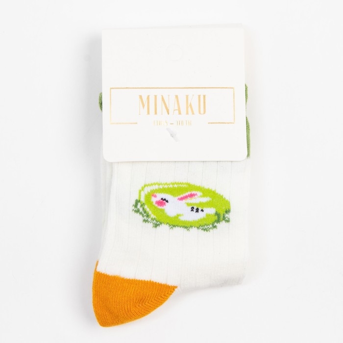 Носки детские MINAKU Зайка, р-р 12-14 см