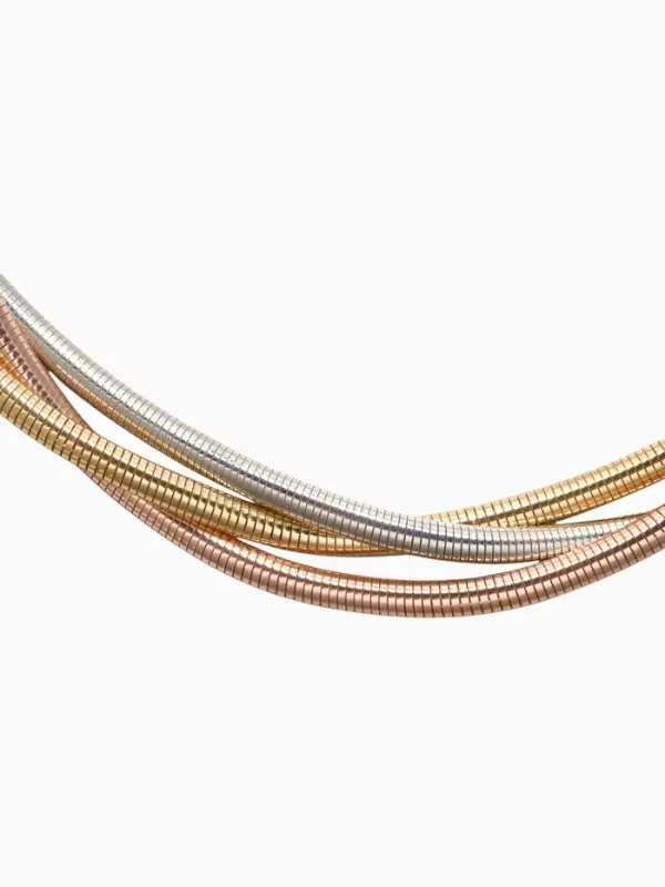 Чокер &laquo;Многослойный&raquo; крупный металлический, разноцветный