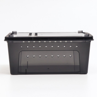 Переноска - отсадник для рептилий, 26 х 17,5 х 11,5 см, черная Переноска - отсадник для рептилий, 26 х 17,5 х 11,5 см, черная