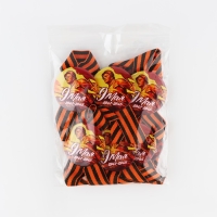 Значок закатной с георгиевской лентой на День победы &laquo;9 мая&raquo;, d=56 мм