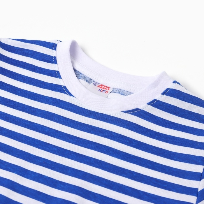 Фуфайка (тельняшка) детская, цвет белый/синий, рост 152