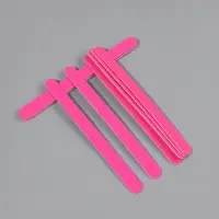 Набор пилок для ногтей на деревянной основе, форма прямая, 200/200 грит, 13 см, 10 шт, цвет МИКС