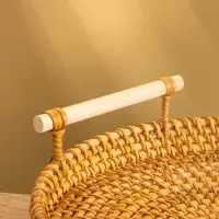 Поднос плетёный 22х22х3 см, ротанг