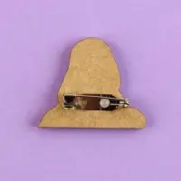 Значок деревянный &laquo;Девушка в цветах&raquo;, аниме , 3,3 х 2,8 см