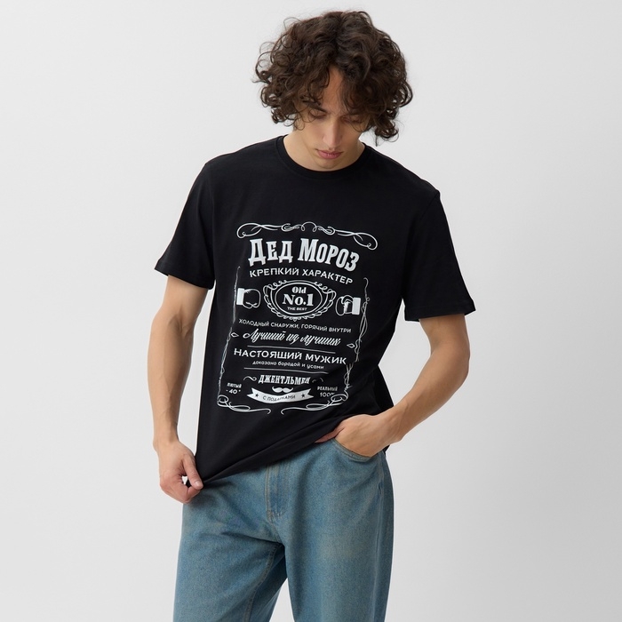 Футболка мужская KAFTAN Настоящий, черный, размер L Футболка мужская KAFTAN Настоящий, черный, размер L