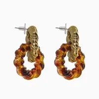 Серьги ассорти &laquo;Леопард&raquo; крученые, цветной в серебре