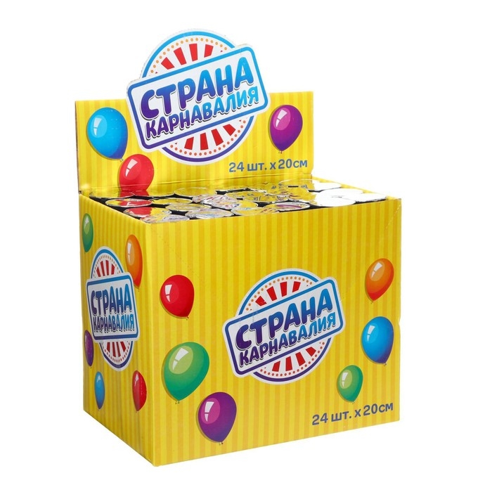 Хлопушка пружинная &laquo;С днём рождения&raquo;, смайлики, конфетти, фольга, серпантин, 20 см