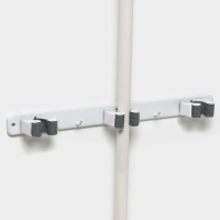 Держатель для швабр Доляна, 35&times;5&times;3 см, 3 отделения, крепление саморезы в копмлекте