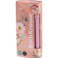 Ручка гелевая ErichKrause G-Reed Stick Pastel Bloom, 0.38мм, черная