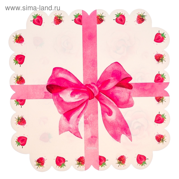 Коробка для печенья, кондитерская упаковка с PVC крышкой, «Сладости в подарок», 21 х 21 х 3 см Коробка для печенья, кондитерская упаковка с PVC крышкой, «Сладости в подарок», 21 х 21 х 3 см