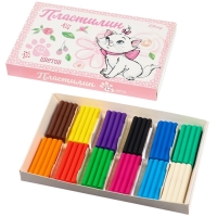 Пластилин 12 цветов 180 г &laquo;Мари&raquo;, Коты-аристократы