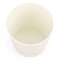 Горшок 1,6л d14см h15,5см пластик белый "Золотое напыление" 3