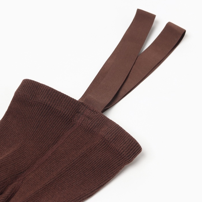 Колготки детские с лямками MINAKU, цв.коричневый, рост 62-68