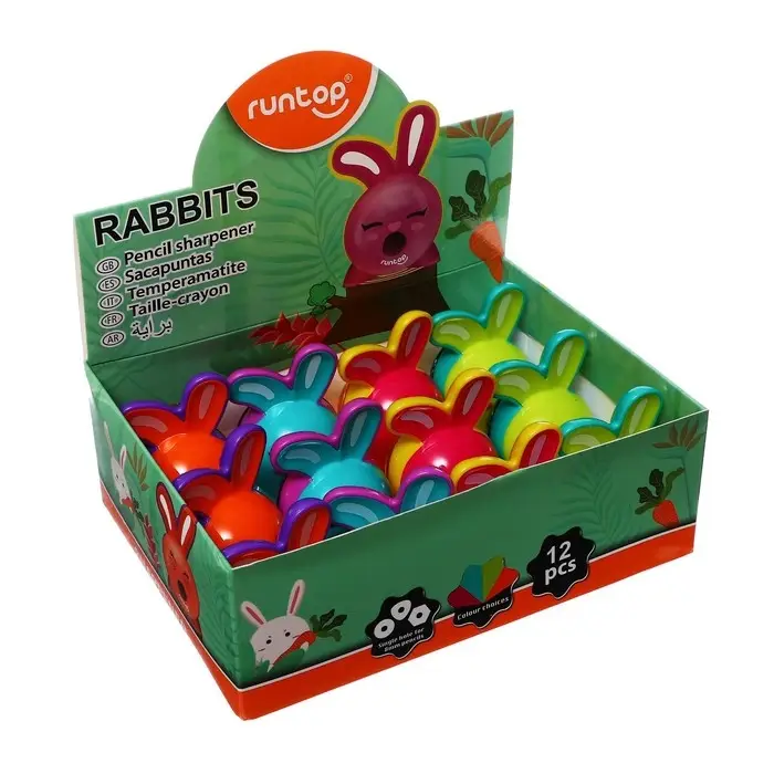 Точилка &laquo;Кролик&raquo;, с контейнером, МИКС