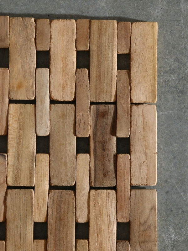 Коврик из тикового дерева, 40х30х0,7 см