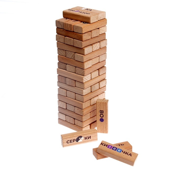 Настольная игра &laquo;Башня с ребусами&raquo;, 54 элемента