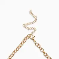 Цепь с подвесками "Вишня", 40+удл, цвет бордовый в золоте